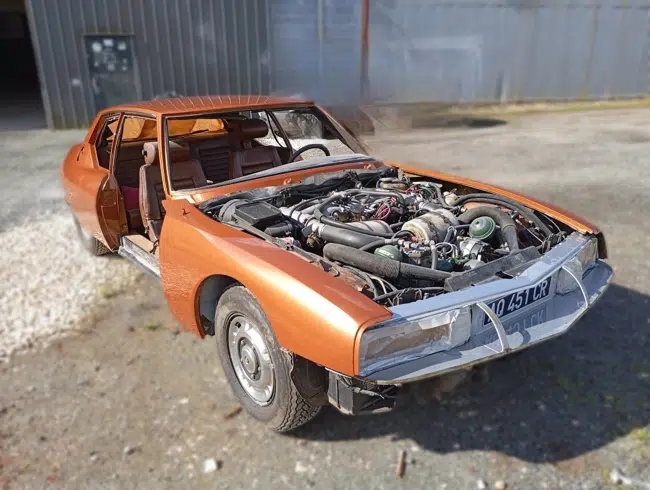 Citroën SM orange, intervention mécanique et carrosserie